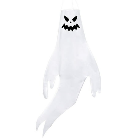 

Outdoor Garden Decor Yard Decor Outdoor Decor 46inch Halloween Decorative Printing Led Light String Ghost Pendant White