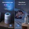 thumbnail image 5 of Aroma Room Hepa Portable Air Purifier for Bedroom Home Pets, Small Air Cleaners Purify for Allergy with RGB Light, 5 of 10