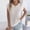 White, variant on Lumosvexa Summer Casual Short Shirt Sleeved Womens Plain T-Shirt Top Fashionable Crew Neck T Shirt Khaki Size M