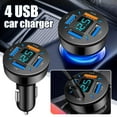 thumbnail image 2 of Standard Edition 4-USB Fast Charging Smartphone Charging QC3.0 Head Charger Car X8L6, 2 of 11