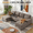 Khaki, variant on Howcool 106" Cloud Sectional Sofa with Extra Deep Seat,U Shaped Sectional Couches for Living Room,4 Seater Corduroy Sofas & Couches,Modern Apartment Couch with Double Chaise Lounge,Grey