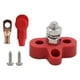 thumbnail image 2 of Caja de conexiones de terminales de batería con tornillos y tapa para distribución de energía en vehículos recreativos. Perno simple rojo, 2 of 9