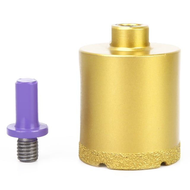 Broca recubierta de diamante con adaptador de tornillo, herramientas de sierra perforadora para piedra de mármol cerámico (45 mm)