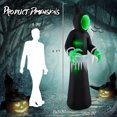 thumbnail image 2 of 8 FT Giant Halloween Inflatable Ghost Blow up Ghost Decoration w/ Mirror Face, 2 of 10