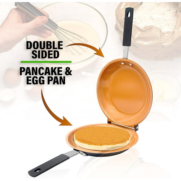 Gotham Steel Double Non-stick Pancake & Omelette Pan, Perfect for