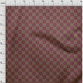 thumbnail image 3 of oneOone Organic Cotton Poplin Twill Fabric Geometric & Floral Block Printed Fabric 1 Yard 42 Inch Wide, 3 of 4