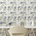 thumbnail image 2 of Ambesonne Spring Vintage Peel & Stick Wallpaper for Home, Tulips Cherry Flower, 13"x72", Lavender Blue Sage Green, 2 of 5