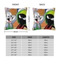 thumbnail image 4 of Throw Pillow Covers 22"x22" Inch, Looney Tunes Marvin the Martian Decorative Pillow Case for Sofa Couch Chair Bedroom Modern Decor, 4 of 7