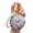 3, variant on Women Folding Mirror Keychain Portable Make-up Mirror Pendant Rhinestones Faux Pearl Double-Sided Mirror Bag Charm for on The Go Touch-up