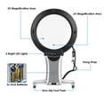 thumbnail image 4 of Magnifying Glass with Light 6X Large 2LED Lamp Giant Magnifier Glass Reading Handsfree, 4 of 7