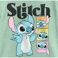 thumbnail image 2 of Girl's Lilo & Stitch Cute Faces Stitch  Graphic Tee Mint Large, 2 of 4