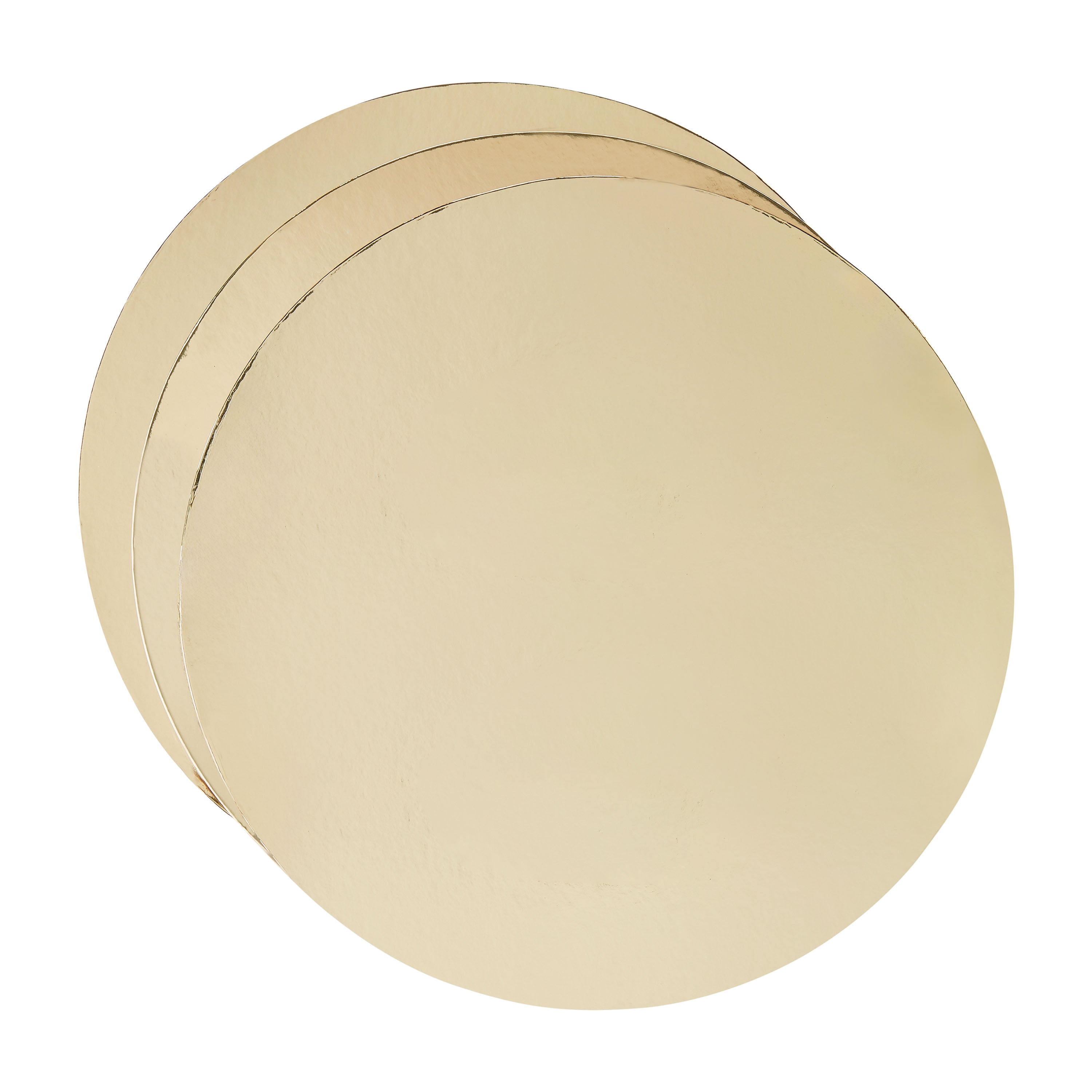14" Gold Round Paper Cake Boards, 3 Count, by Way To Celebrate