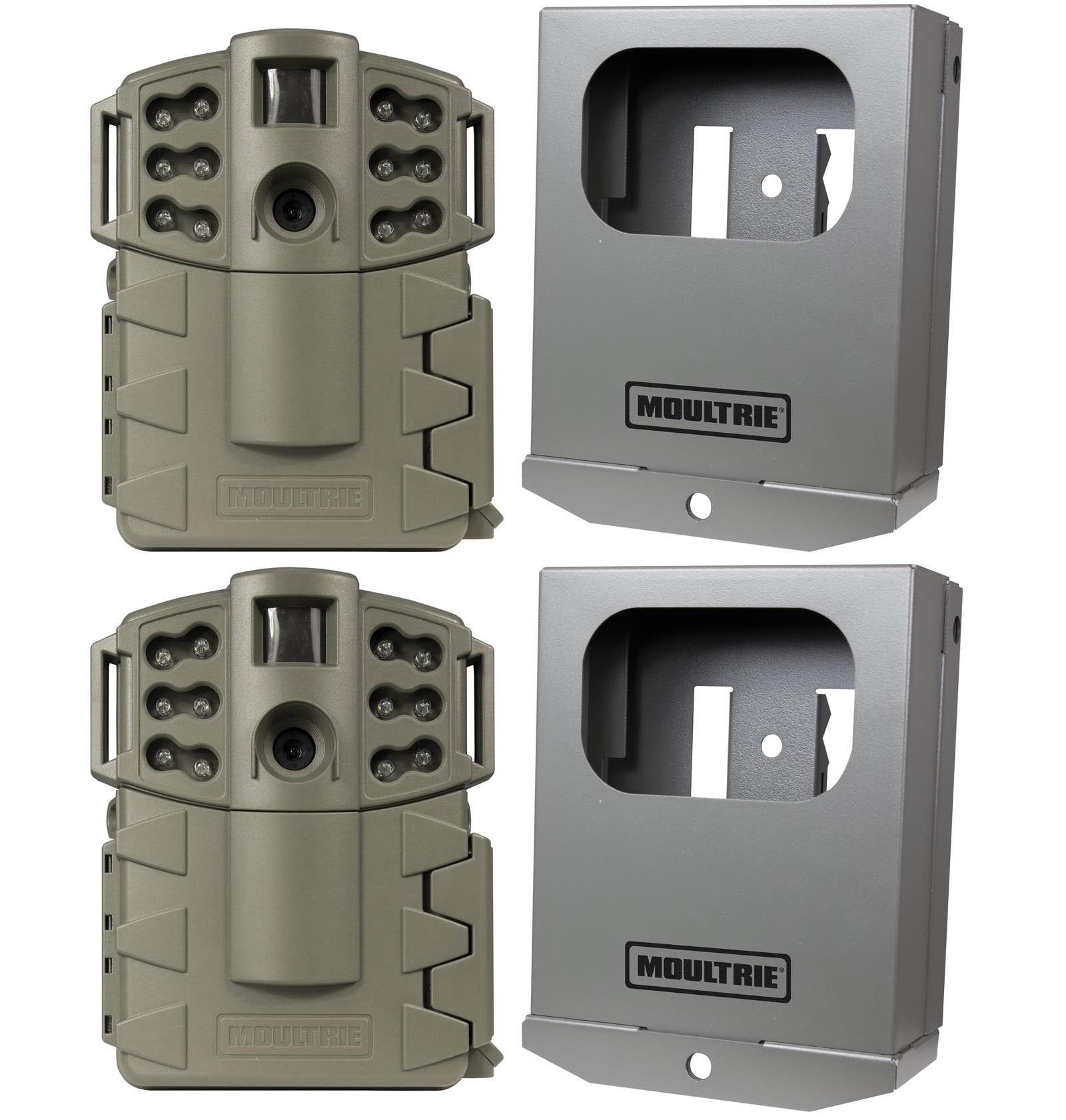 (2) MOULTRIE Game Spy A5 Gen2 Low Glow 5 MP Trail Game Cameras