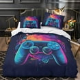 thumbnail image 3 of Home Textiles 2/3pcs Bedding Cover Set Game Handle Printed Comforter Cover Set for Adult,Queen (90"x90"), 3 of 6