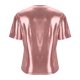 thumbnail image 4 of Tops de Cuello Redondo para las Mujeres de Moda Primavera Verano Manga Corta Base Blusa, Poliéster Suave Fresco Uso Diario, 4 of 6