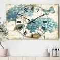 thumbnail image 2 of DesignArt butterfly Blue Garden I Large Wall Clock, 2 of 2