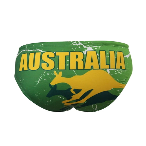 Men’s Athletic Swimwear Sporti Swimsuit Australia Kangaroo Active Swimmers for Water Polo, Underwater Hockey, Rugby Swimsuit Most Advance Performance and Training Fabric