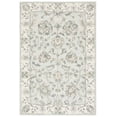 thumbnail image 3 of SAFAVIEH Glamour Pierce Floral Bordered Wool Area Rug, Light Blue/Ivory, 4' x 6', 3 of 6