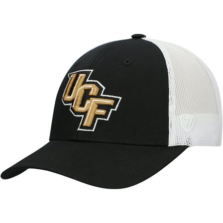 Men's Top of the World Black UCF Knights Victory Baseline Adjustable Trucker Hat