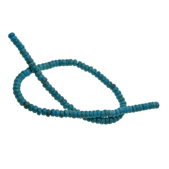 Yunhgft 1 Strand Stone Beads Turquoise Tube / Abacus Loose Beads for Jewelry Making DIY abacus beds 6x3mm