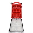 thumbnail image 3 of Milwaukee PACKOUT Compact Low-Profile Organizer (48-22-8436) – IP65 Weather Seal, Slim Design, Clear Lid, Modular Storage, 3 of 4