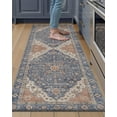 thumbnail image 5 of FRABE Anti Fatigue Kitchen Mat Cushioned,Waterproof Non Slip Comfort Floor Runner,Memory Foam Padded Standing Rug Washable, for Home, Sink, Laundry, Office, Indigo,24"x59", 5 of 10