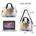 thumbnail image 3 of Laptop Bag Laptop Briefcase 15.7 x 3 x 11.8 Inches Laptop Bag Briefcases Laptop Storage Travel Laptop Bag Work Laptop Bag Rainbow Watercolor Leopard, 3 of 8