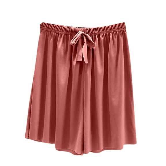 Womens Soft Modal Shorts Casual Sleepwear Pants Solid Loungewear Boxer Short