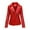 Red, variant on IROINNID Women's Faux Leather Jacket Long Sleeve Solid Color Notch Lapel V-Neck Outwear, Loose Winter Thickened Plush Cotton Plush Collar Jacket Cotton Jacket Warm Plush Jacket