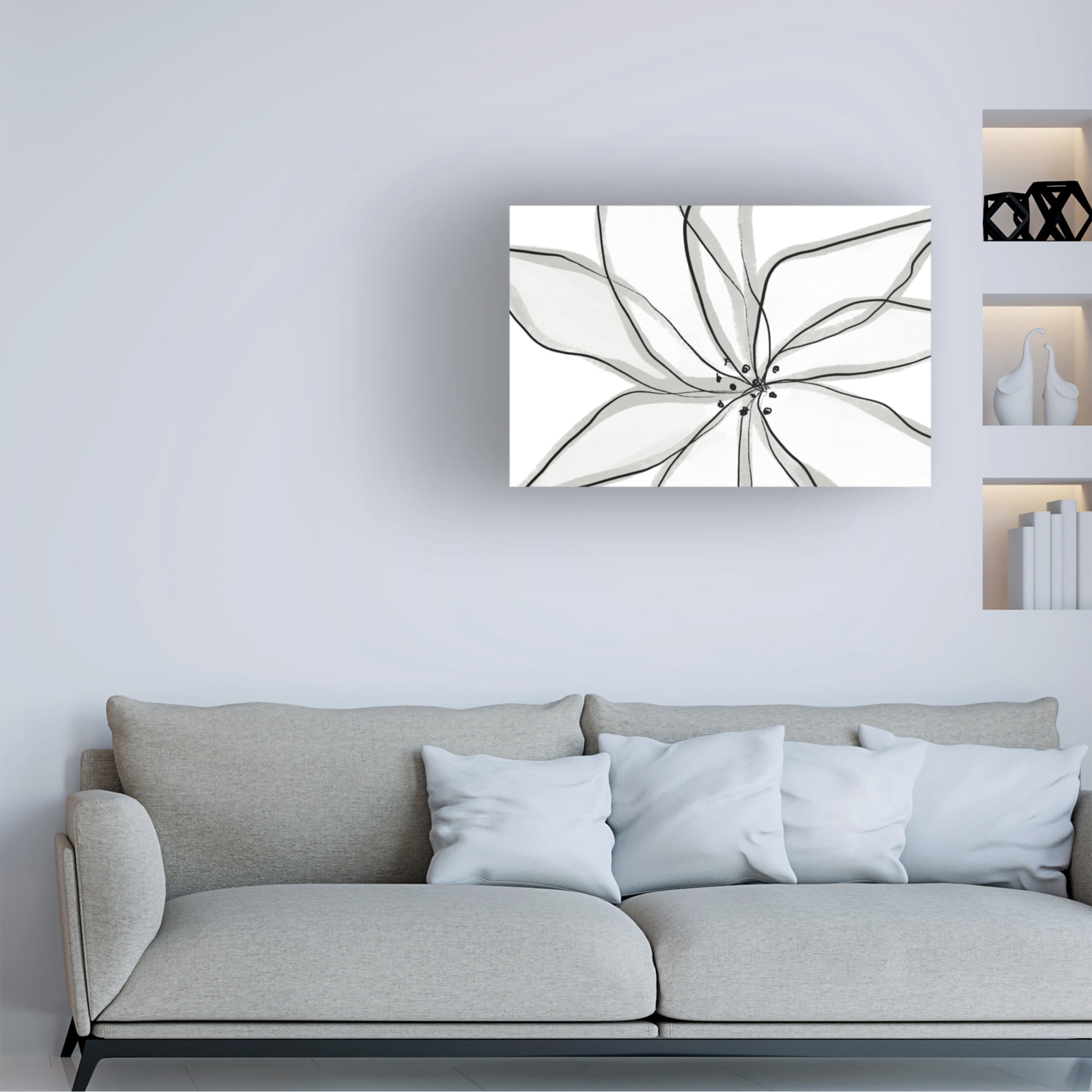 Trademark Fine Art uplusmestudio Fragile Flower Canvas Wall Art