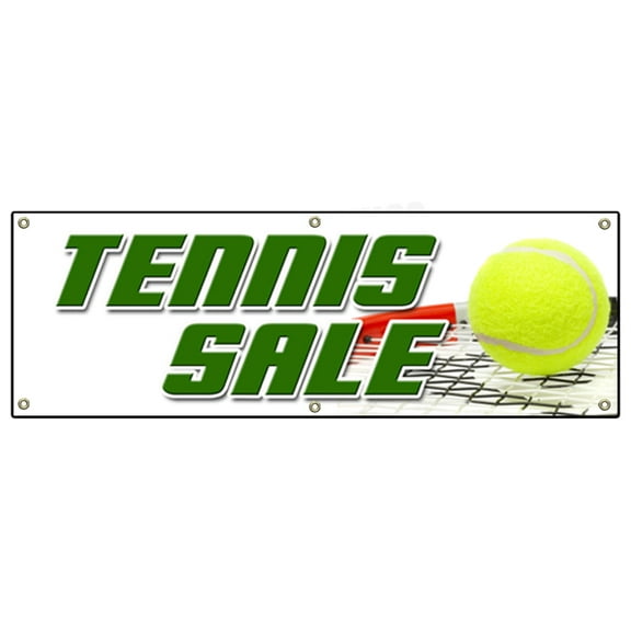 72" TENNIS SALE BANNER SIGN shop racquet balls shoes