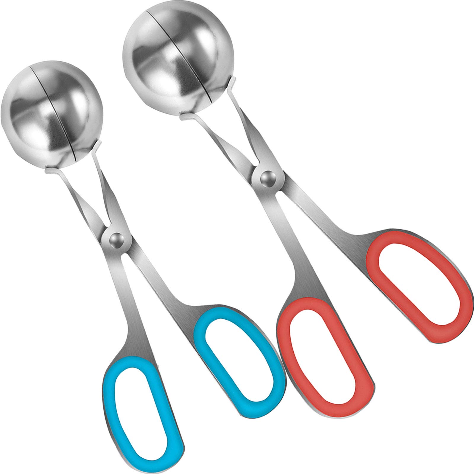 Bellaven Meatball Maker Tongs 2 PCS Meat Baller Scoop Stainless Steel