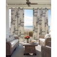 thumbnail image 6 of Coffee Kiosk Kitchen Curtains Retro Leisure Coffee Time Farmhouse Beige Cafe Short Curtains for Bathroom Blackout Window Curtain Small Window Treatment Drapes for Bedroom Living Room 42"x45"x2, 6 of 9