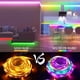 thumbnail image 3 of Tira de luces LED con Bluetooth WS2812B, cinta de diodo Flexible RGBIC, lámpara de neón RGB5050, retroiluminación de TV, decoración luminosa para dormitorio, 3 of 4