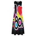 thumbnail image 4 of I Love The 80's Retro Heart Long Dress Dress for Women Women's Luxury Party Dress, 4 of 8