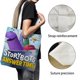 thumbnail image 3 of Ask The Storybots Bolso de tela con estampado de lienzo para mujer, bolsa de compras reutilizable y estética, con cremallera interior, regalo para mujer,40*45cm., 3 of 6