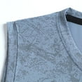 thumbnail image 6 of Men's Solid Color Workout Tank Top Leisure Sleeveless Muscle Shirt Gym Training Stretch Blouses, 6 of 7