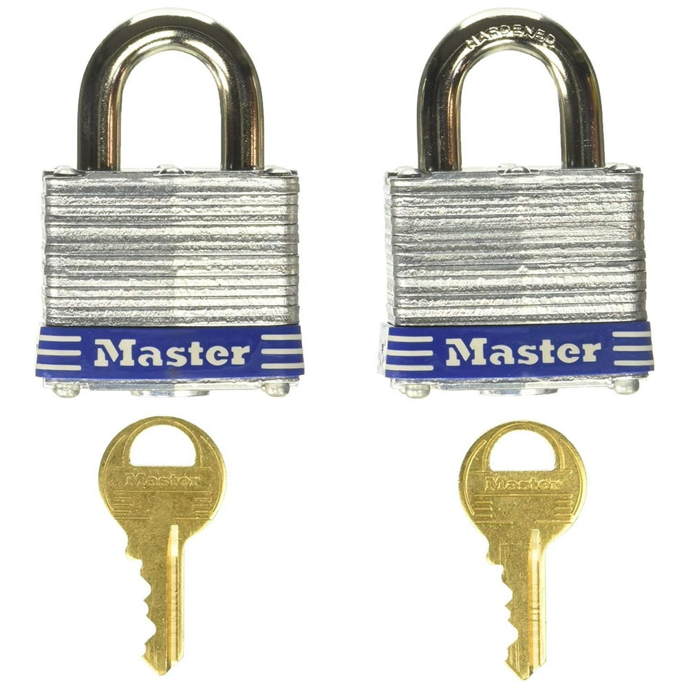 Master Lock 3T 19/16Inch Wide KeyedAlike Padlock, 9/32Inch Shackle