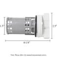 thumbnail image 2 of DC97-16991B Washing Machine Drain Pump Filter, for Samsung Washing Machine Drain Pump Filter, Replace 2813211 AP5586931 PS4222025 EAP4222025, 2 of 5
