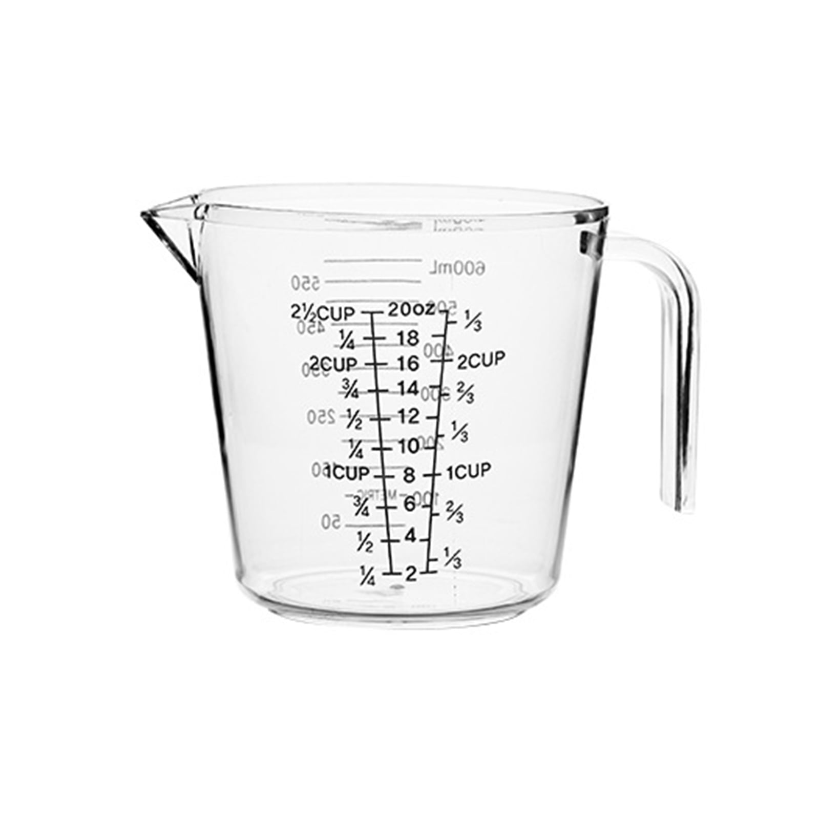 Alipis 3pcs ounce measuring cup measuring cup lab measuring jug plastic  jigger cup shot measuring cup spout measuring cup large measuring cup