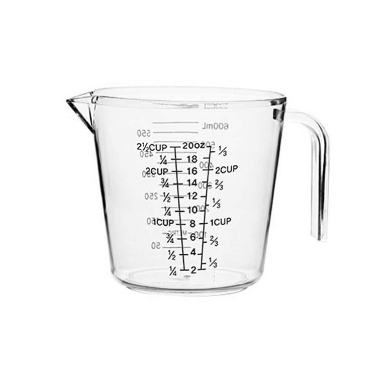 Grandest Birch Practical Food-grade Measuring Cup Clear Scale Precise  Plastic Measuring Jar for Baking Large Capacity Multi-use An