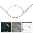 thumbnail image 2 of 1 Set Of Stainless Steel Wire Rope Picture Hanging System With Hooks For Gallery Stainless Steel Wire Rope Frame Hooks Picture Hanging Wire Photo Hooks, 2 of 8