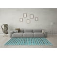 thumbnail image 3 of Ahgly Company Indoor Rectangle Southwestern Light Blue Country Area Rugs, 3' x 5', 3 of 4