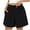 Black, variant on Womens Cargo Pants Women Flare Cigarette - Zip Fly Business Black XXL