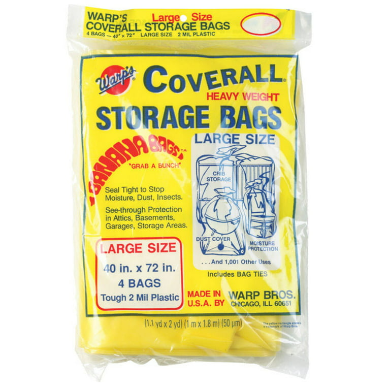 Warps Cb-45  45 x 96 Storage Bags, Yellow - 3 Pack