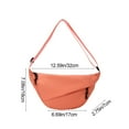 thumbnail image 3 of Simple Versatile Crossbody Bag, Lightweight Shoulder Bag, Nylon Travel Bag, Daily Casual Organizer, Large Compartment, Adjustable Strap, Portable Work and Outdoor Bag, 3 of 6
