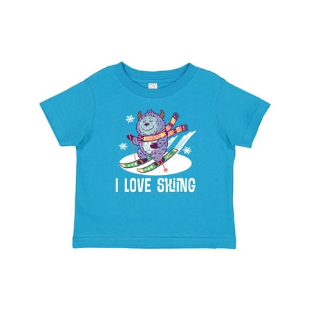 

Inktastic I Love Skiing Gift Baby Boy or Baby Girl T-Shirt