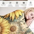 thumbnail image 3 of TIAOTIAOHOU  Flannel Throw Blanket Sunflower Gifts Print for Kids Adults Women, 3 of 6