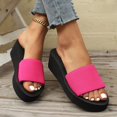 thumbnail image 5 of Mostsola Slippers for Women Platform Sandals Backless Wedges Heels Slip on Sandals Shoes, 5 of 8