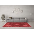 thumbnail image 3 of Ahgly Company Indoor Rectangle Medallion Red Traditional Area Rugs, 7' x 9', 3 of 4
